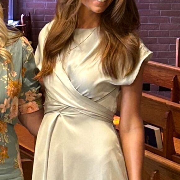 SHEIN Green Wrap Maxi Dress - Picture 8 of 9